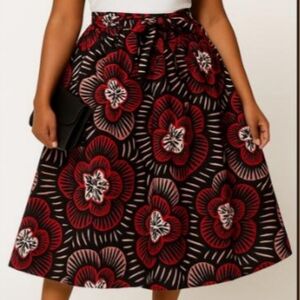 SOLD OUT - Elastic Waist Midi Skirt - With Pockets